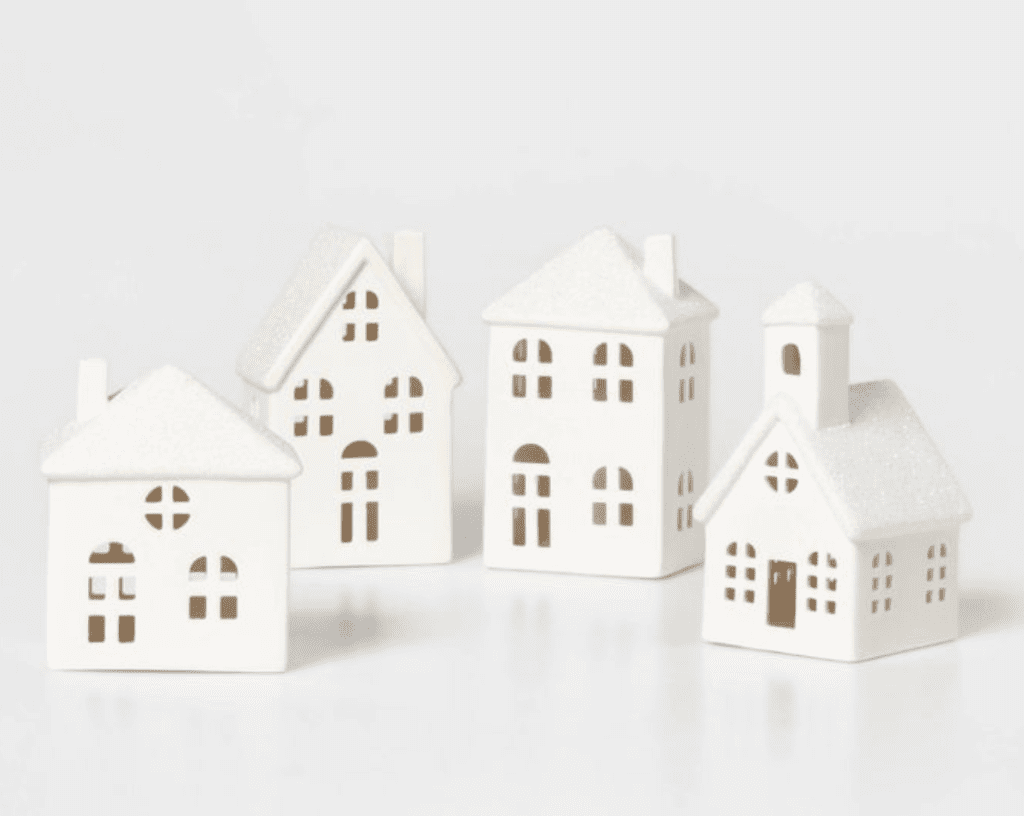 You have probably seen these all over Pinterest and there is a reason for it. These ceramic house decorative figurines are only $5 apiece from Target. They are perfect for entryway tables, coffee tables, mantels, and so much more. Neutral!