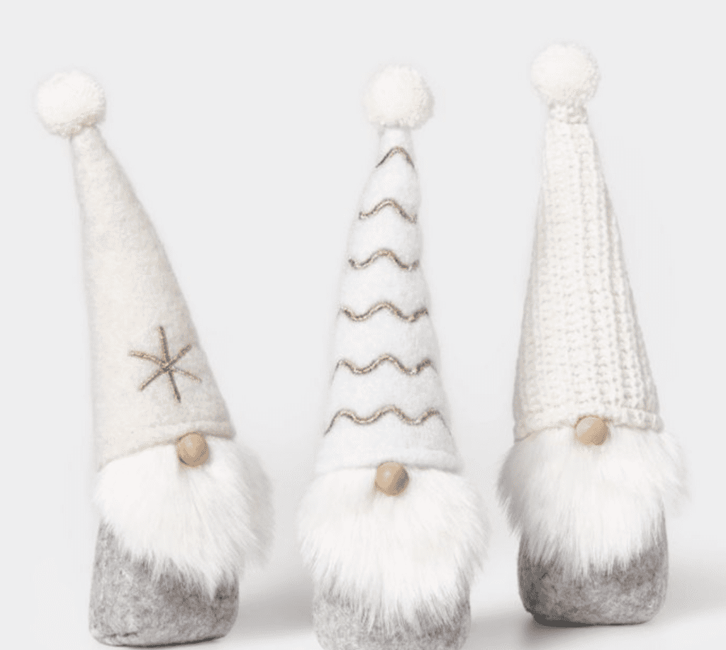 These mini gnomes are seriously the cutest thing! You will love how cute and neutral they are. These gnomes come in a three-piece set from Target for $10. You could scatter them around the house or display them together, either way, they are adorable and you need them.