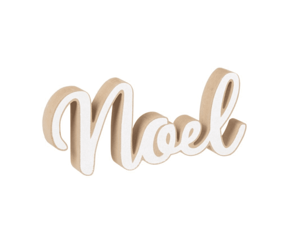 This little wood cutout is very affordable at $3 from Dollar General. It also comes in a few different styles. You will love the sophisticated look of this cheap find. Neutral!!