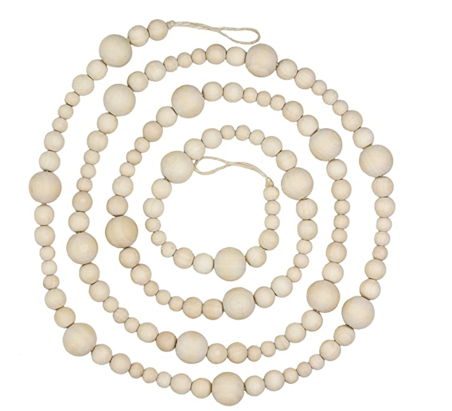 This garland is super versatile and it's 7 feet long. For $14.99 you can not go wrong. You can click the link to get it. Very Neutral!