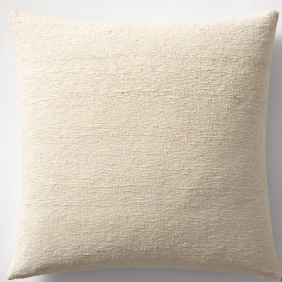 THE SECOND DUPE: SETA RAW SILK FAILLE PILLOW COVER