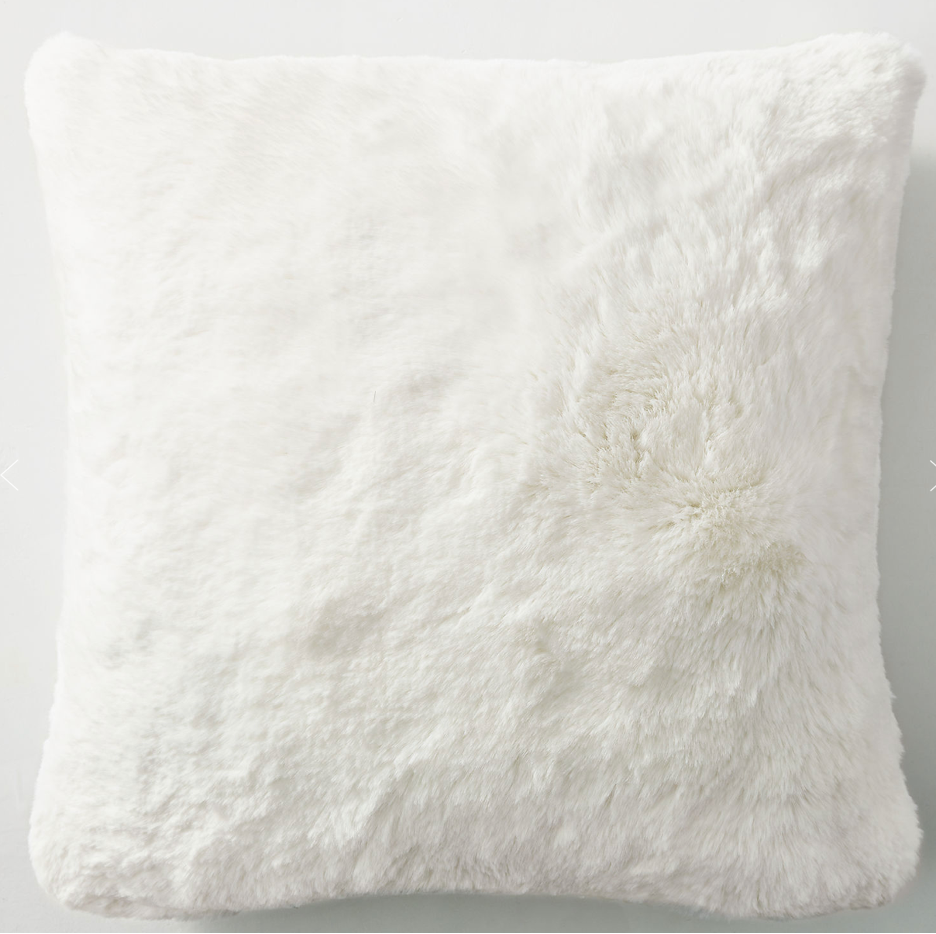 THE THIRD DUPE: LAPIN ULTRA-FINE FAUX FUR PILLOW COVER
