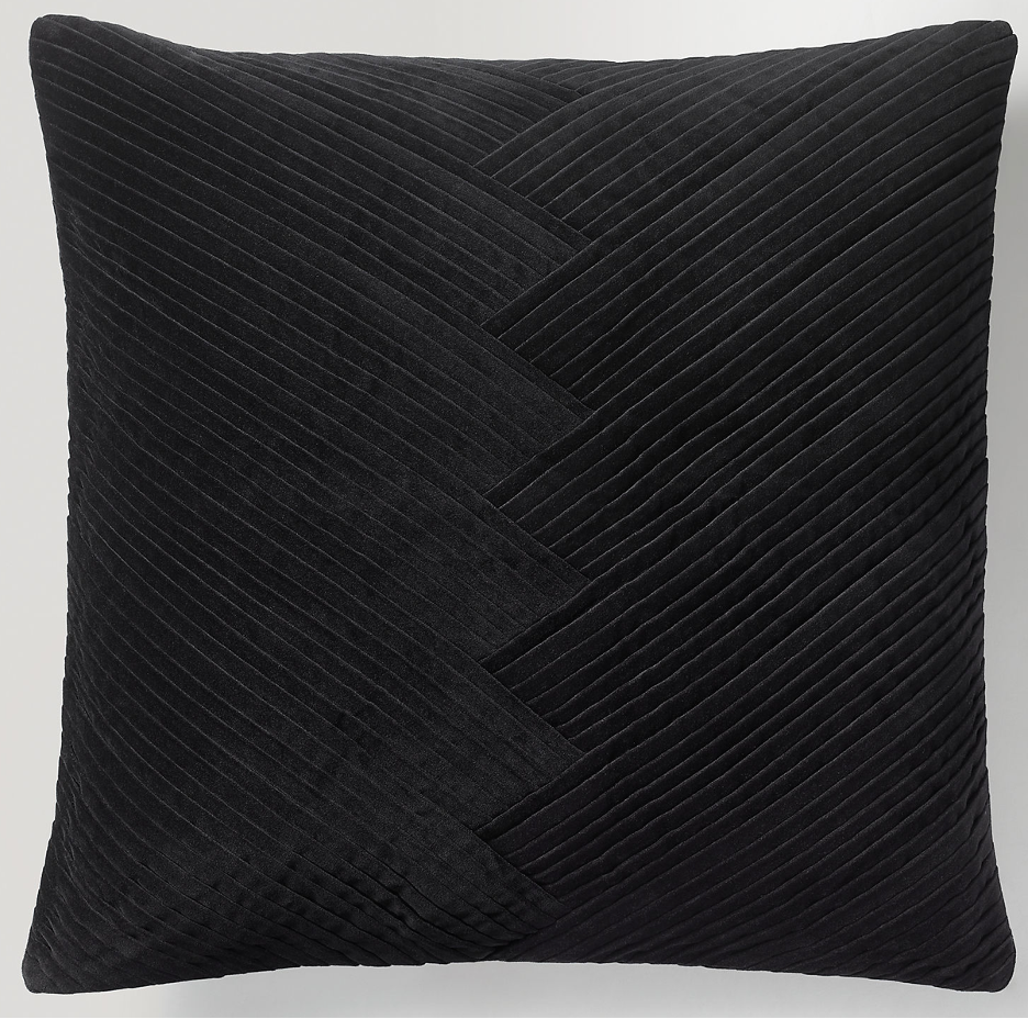 THE FORTH DUPE: TUCKED COTTON VELVET CHEVRON PILLOW COVER restoration hardware pillow