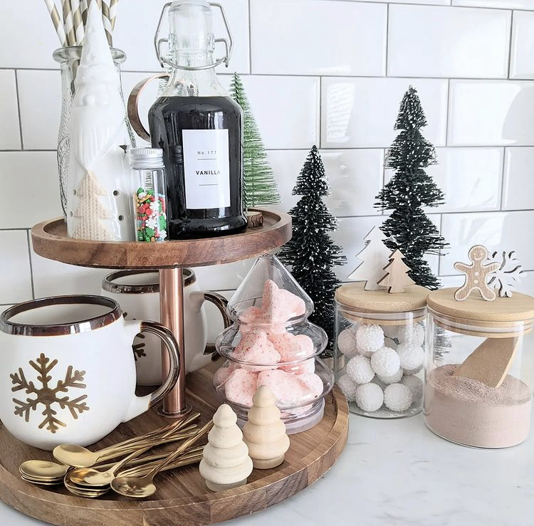 hot chocolate bar kitchen counter