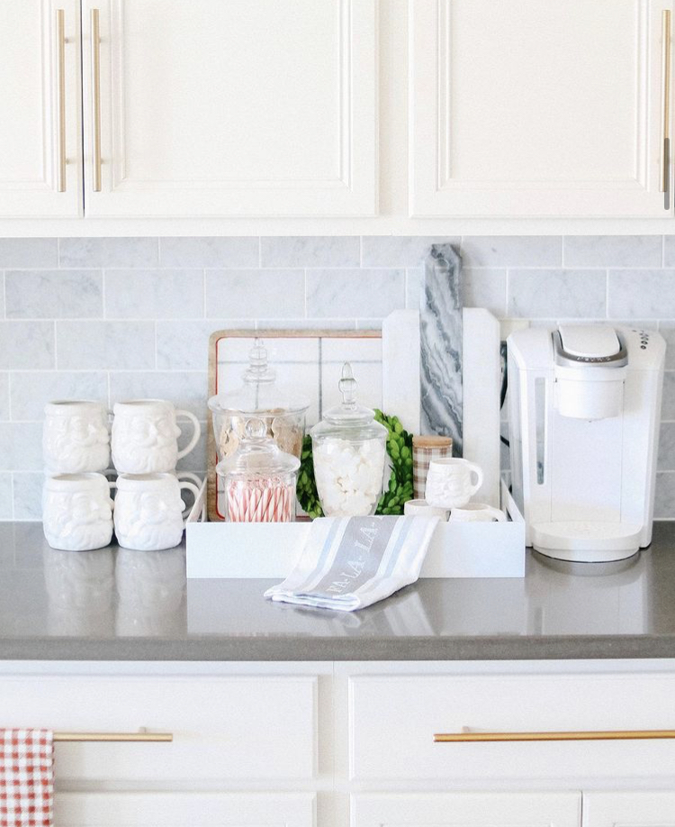 hot chocolate bar kitchen counter