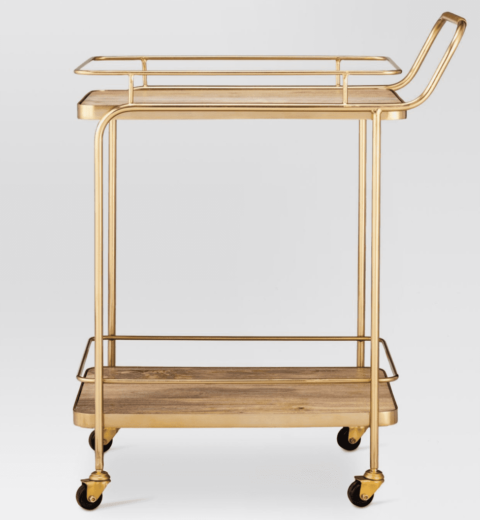 hot chocolate bar cart