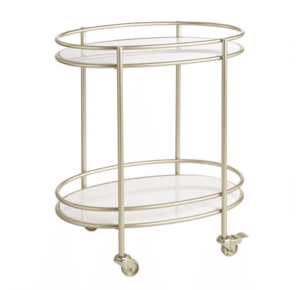 Valentine's Day bar cart
