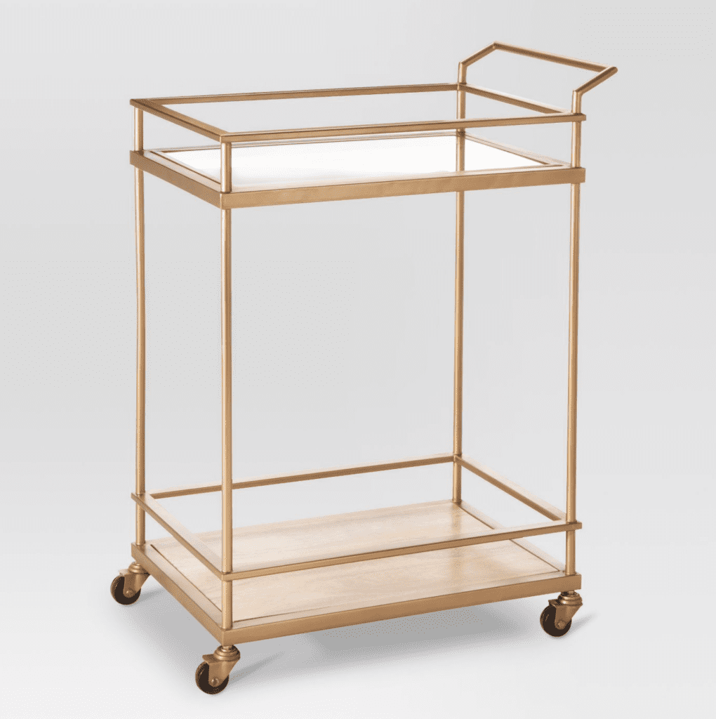 Valentine's Day bar cart