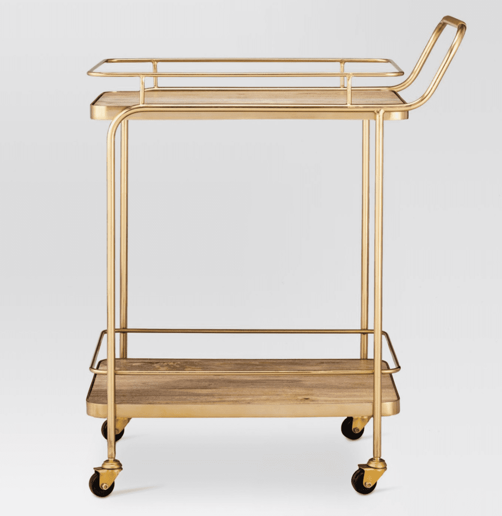 Valentine's Day bar cart