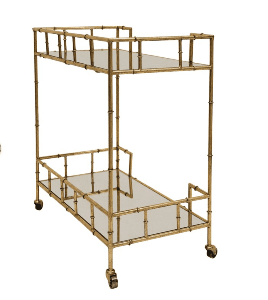 Valentine's Day bar cart