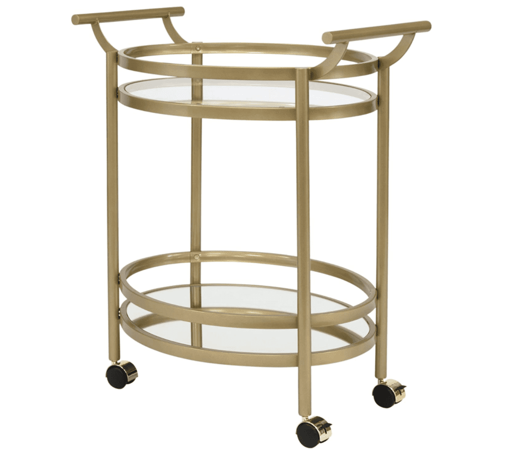 Valentine's Day bar cart