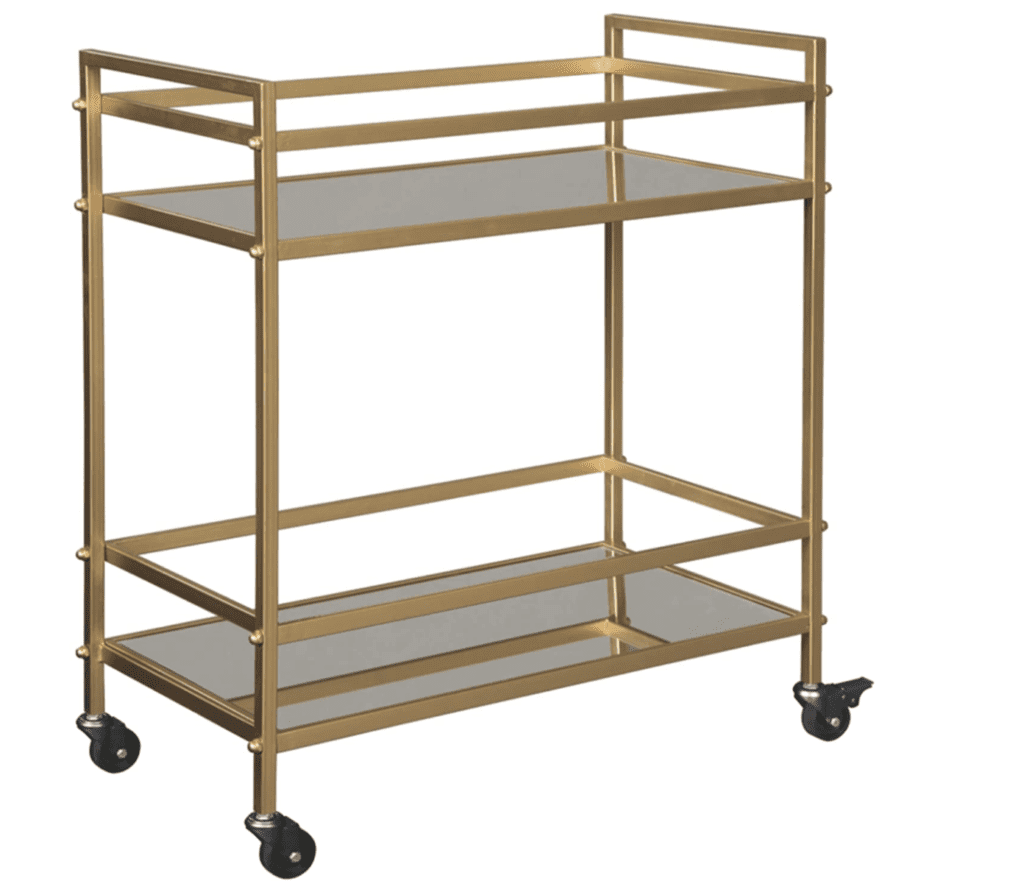 Valentine's Day bar cart