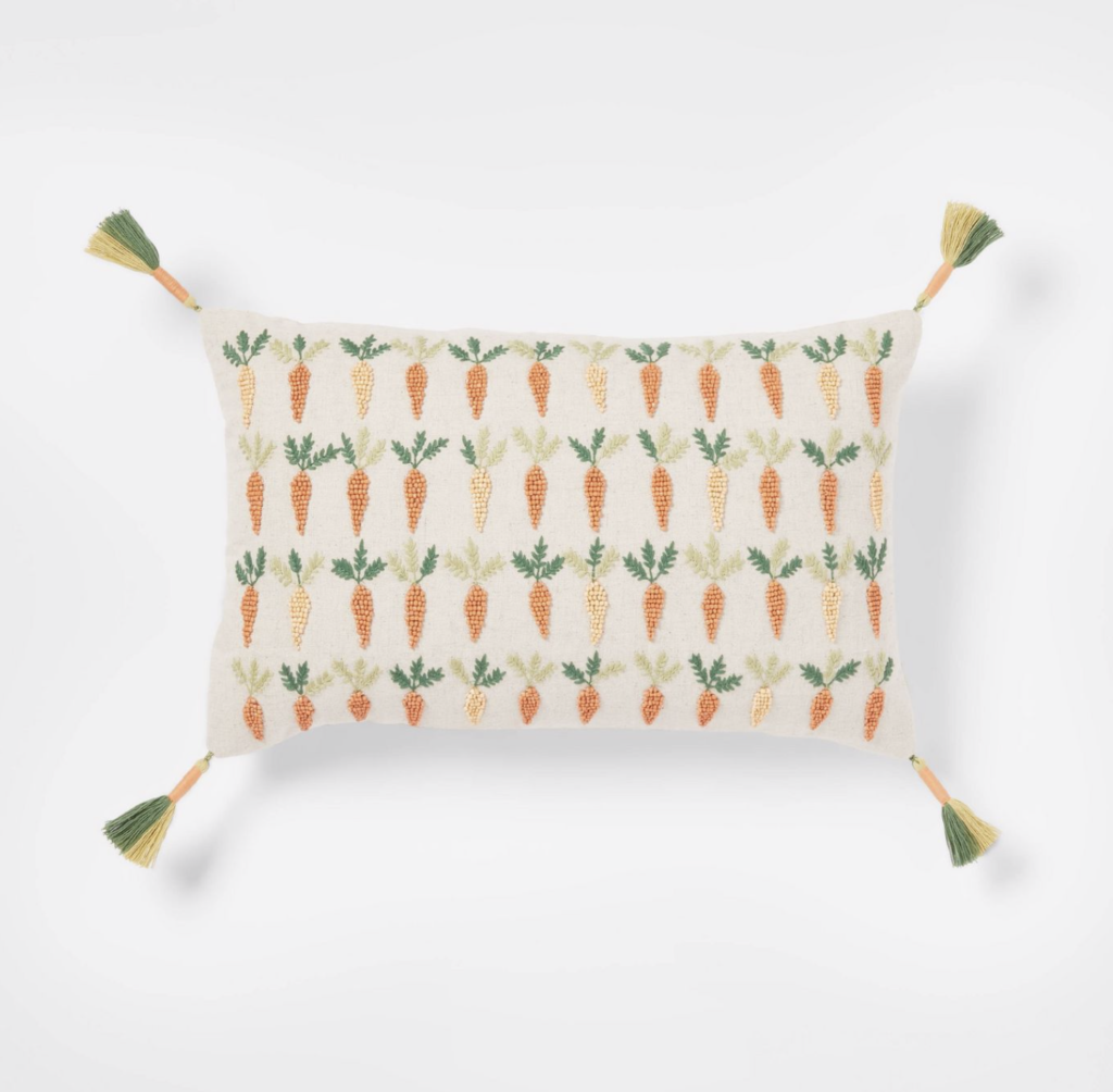 spring throw pillow