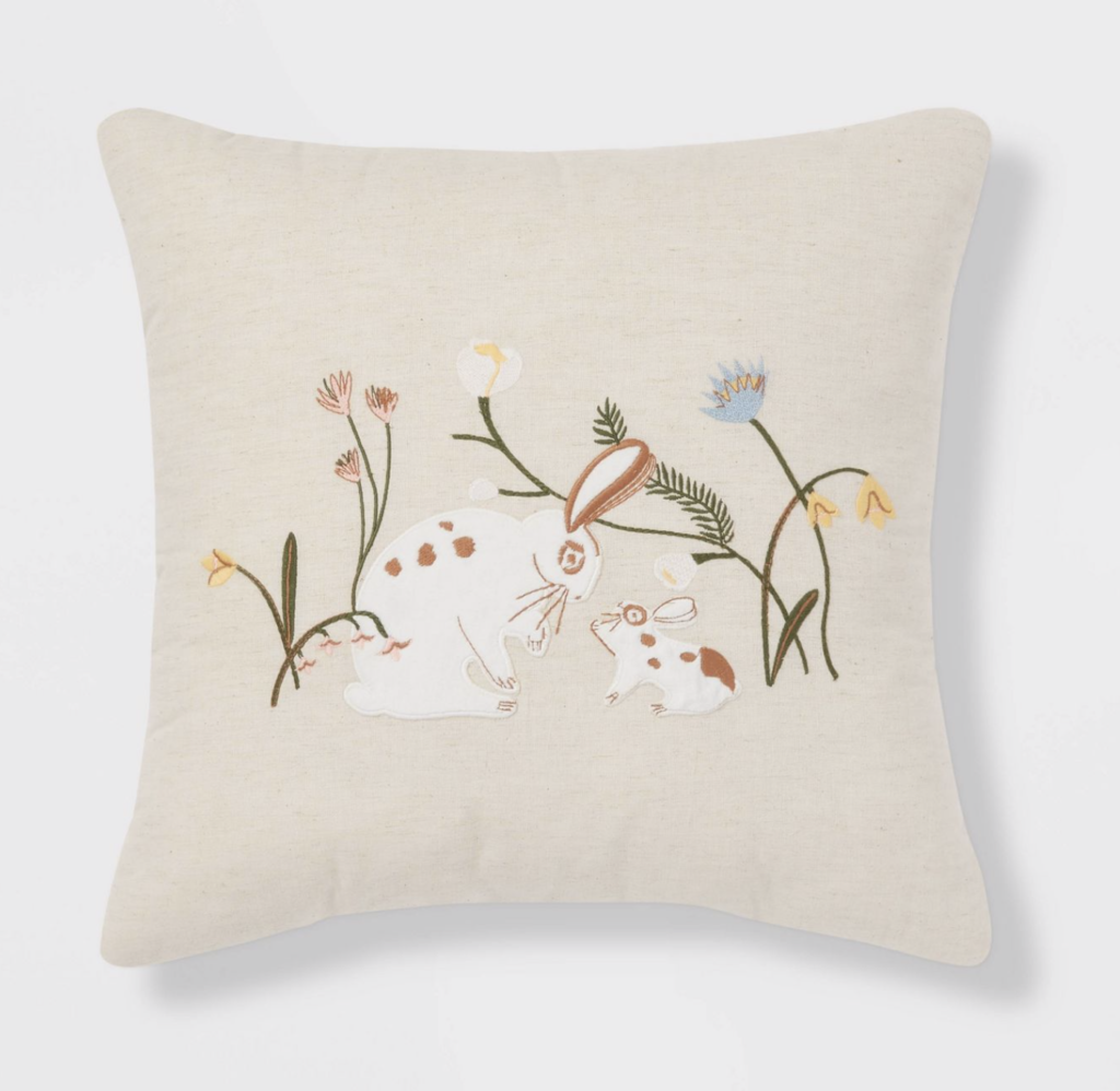 spring throw pillow
