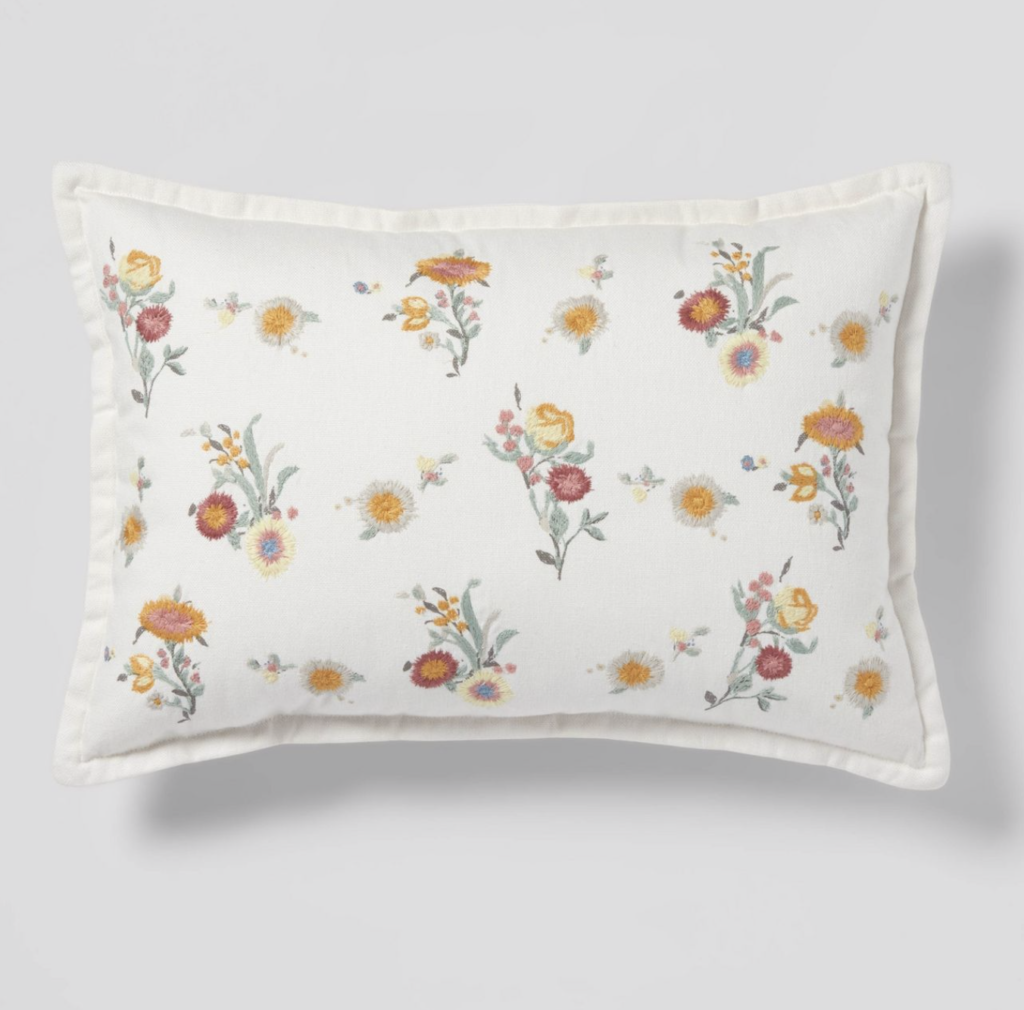 spring throw pillow