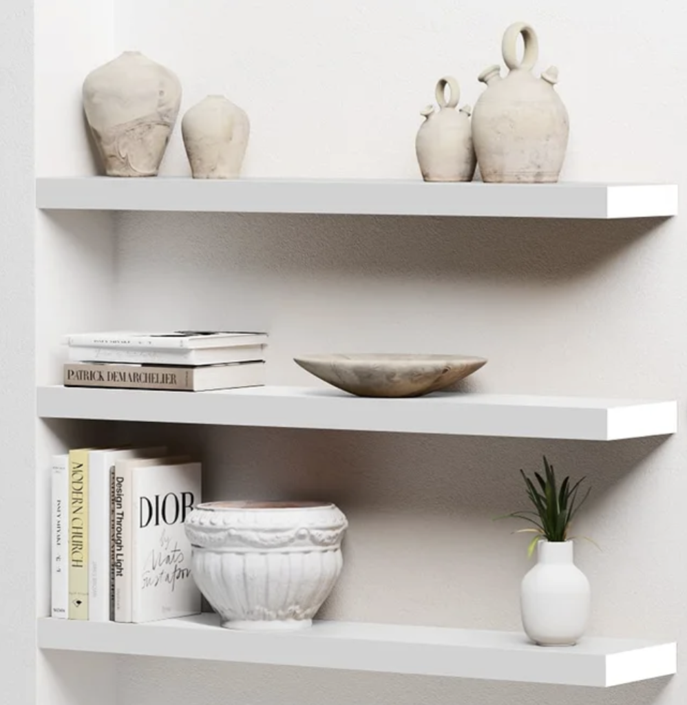 HOW TO DECORATE BATHROOM SHELVES