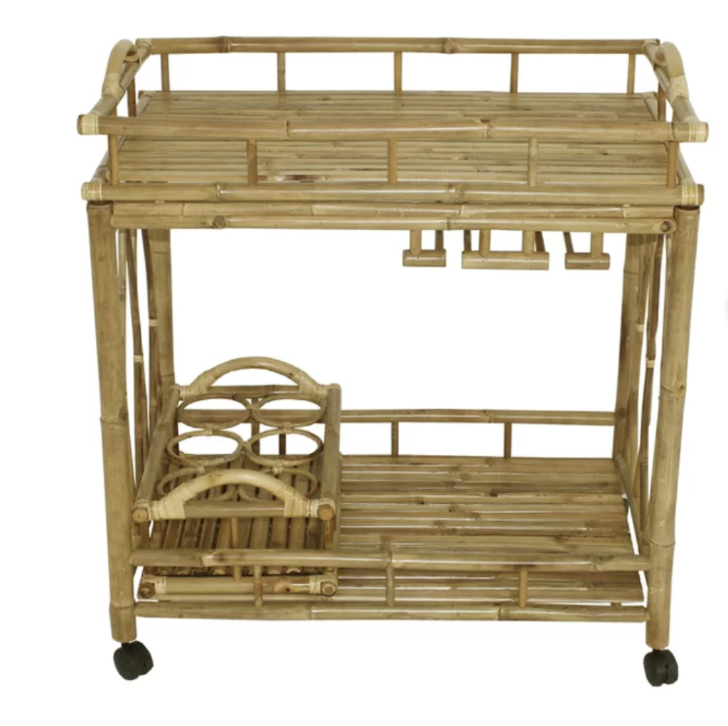 RED WHITE AND BLUE BAR CART