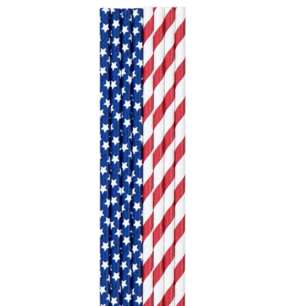 RED WHITE AND BLUE BAR CART