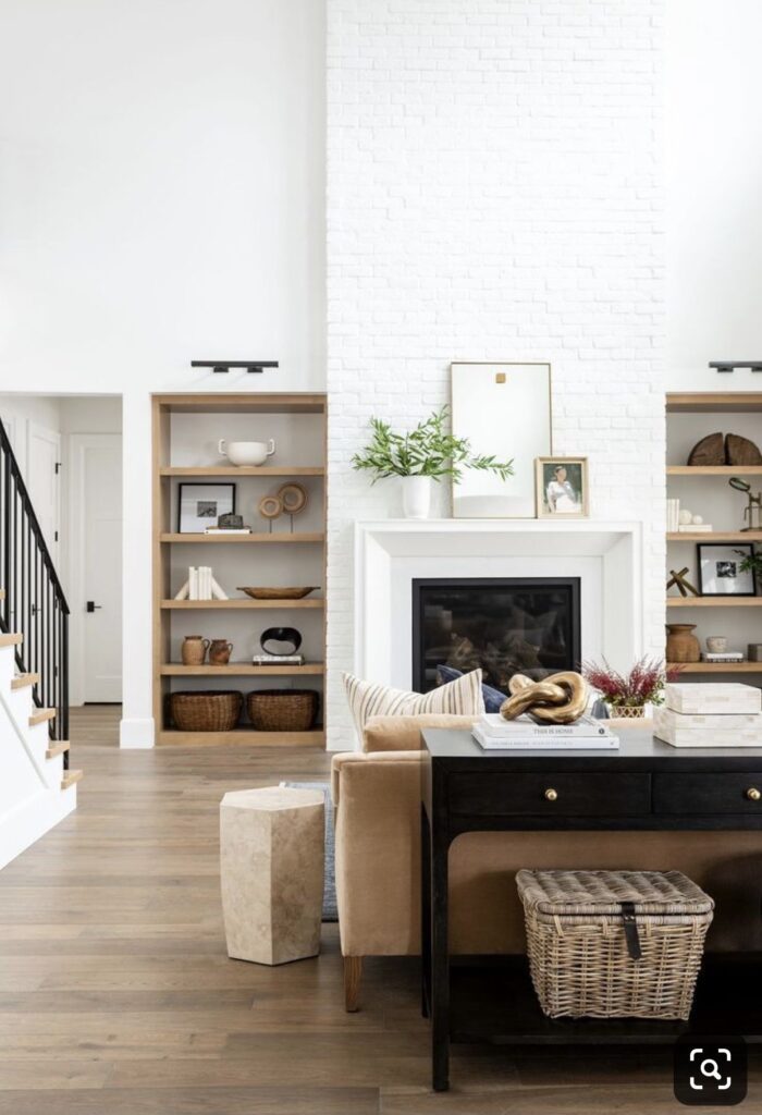 STUDIO MCGEE FIREPLACE MANTEL DECOR