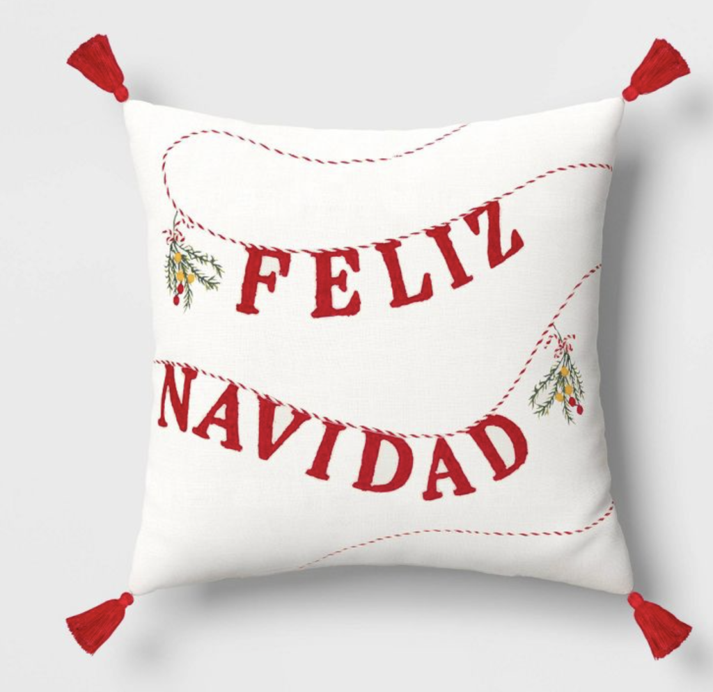 target Christmas pillows