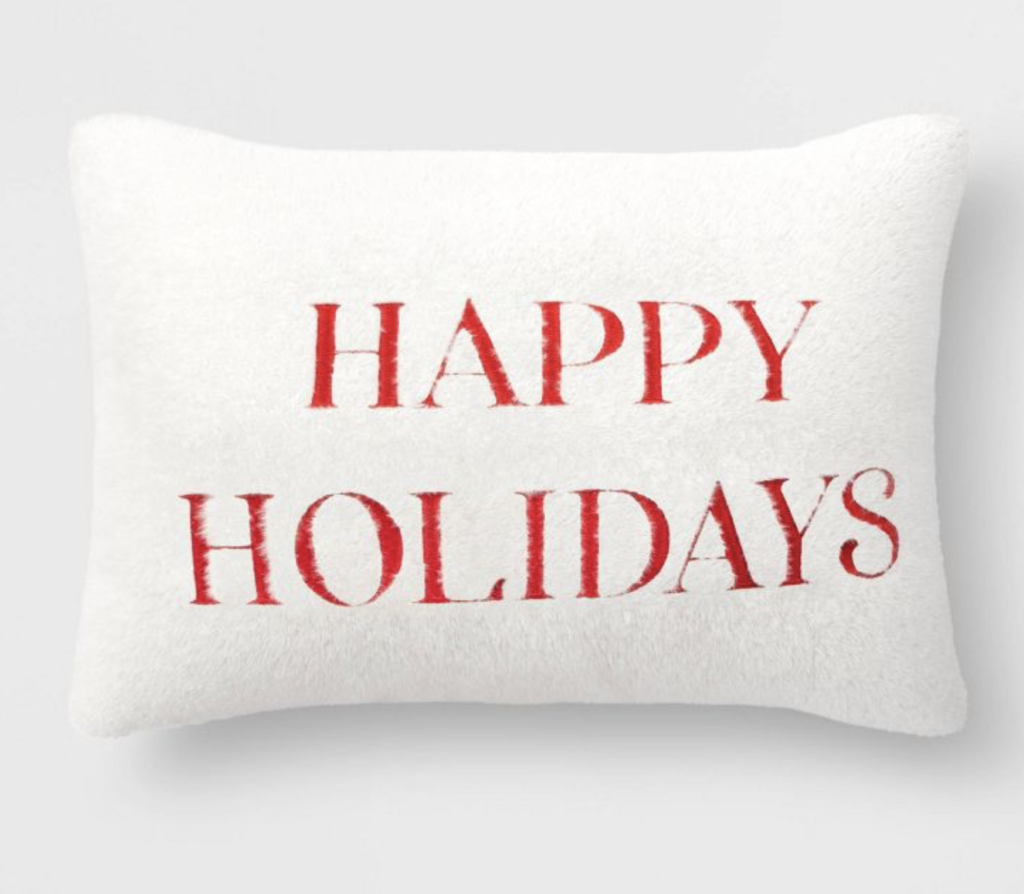 target Christmas pillows