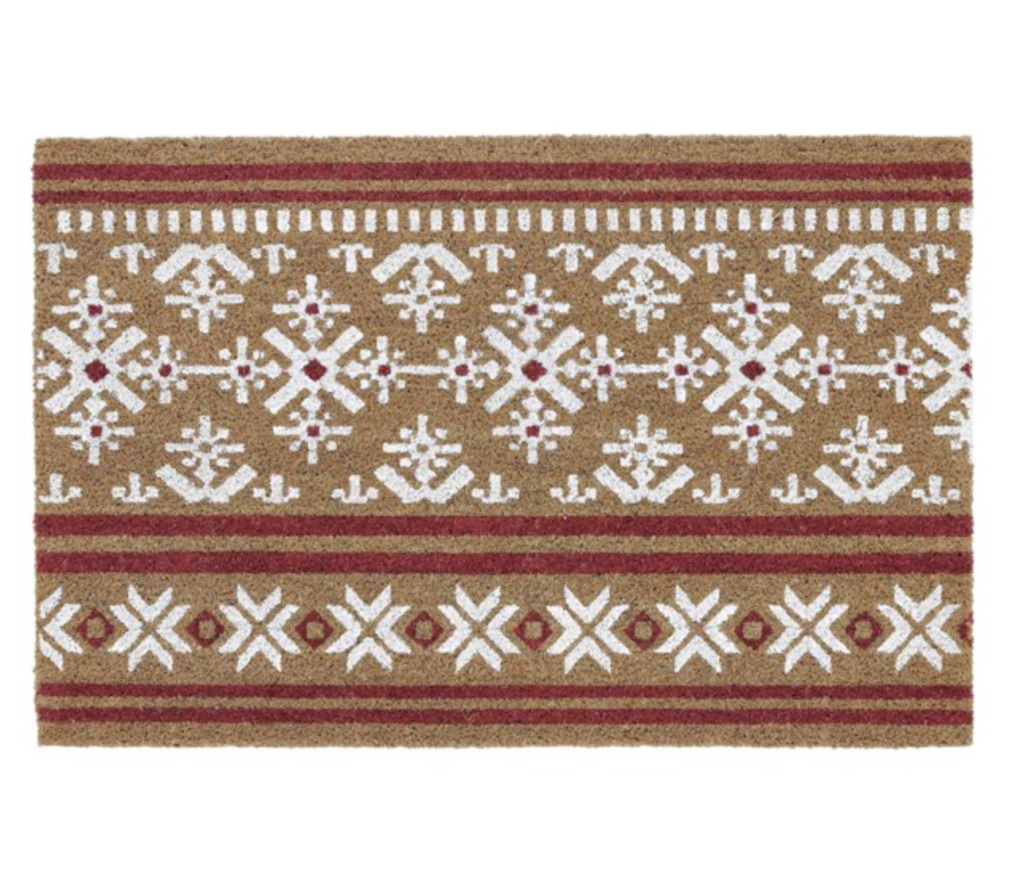 Christmas coir doormat