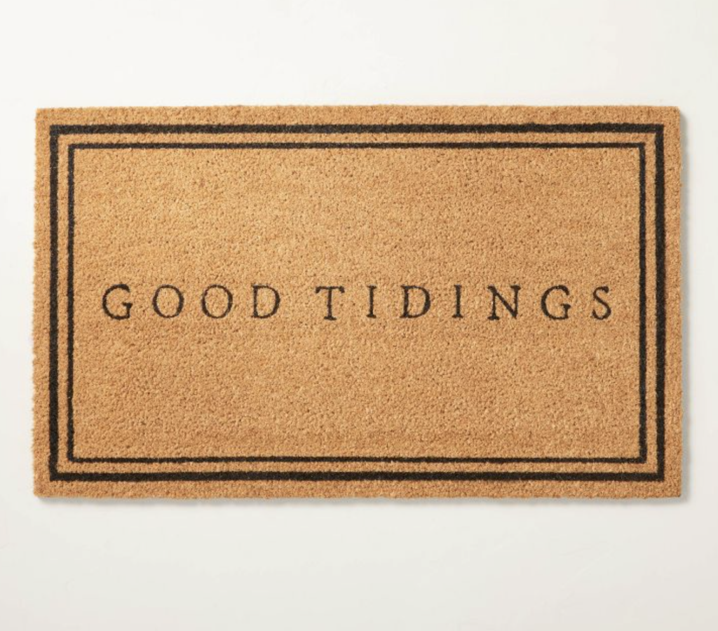 Christmas coir doormat