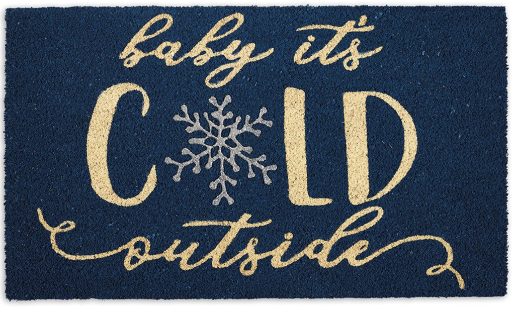 Christmas coir doormat