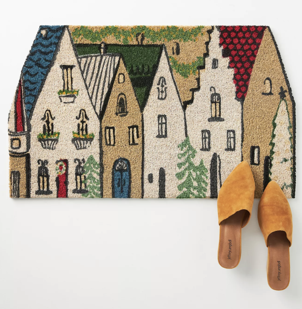 Christmas coir doormat