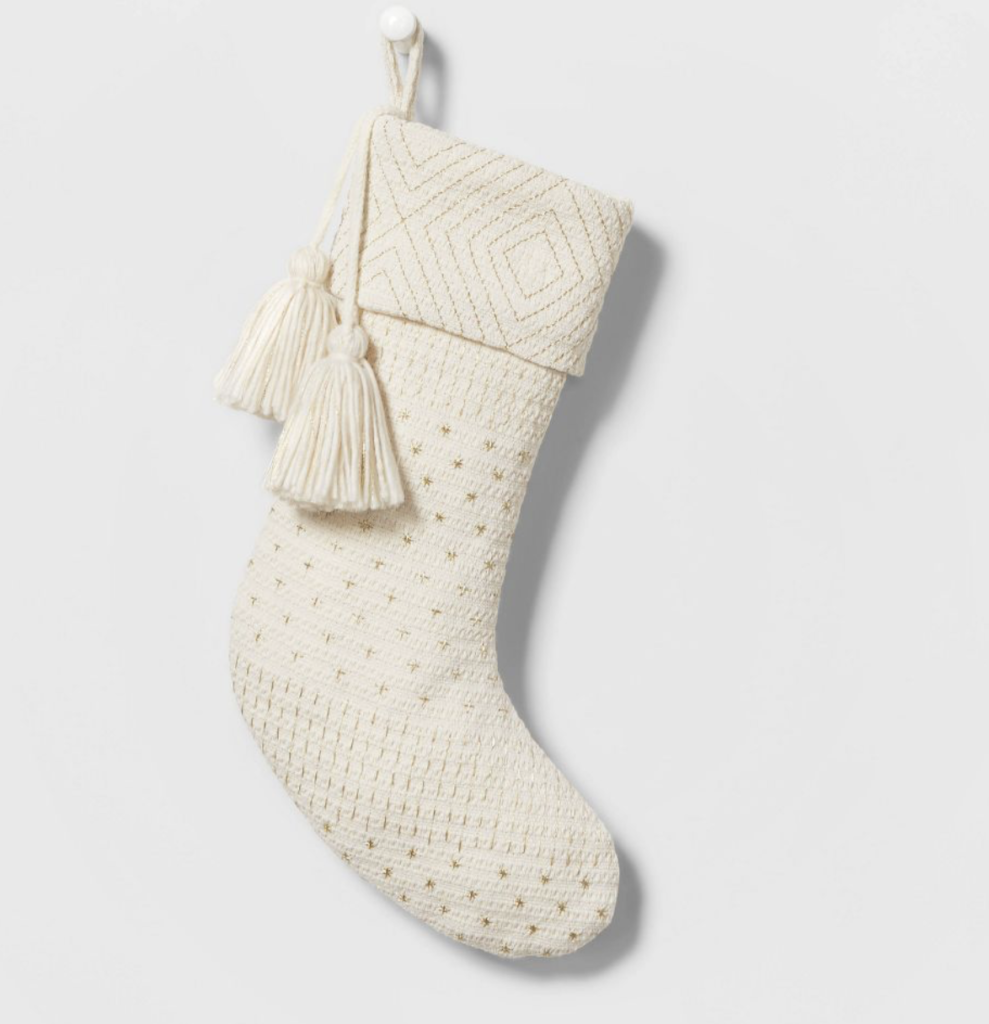 neutral christmas stockings