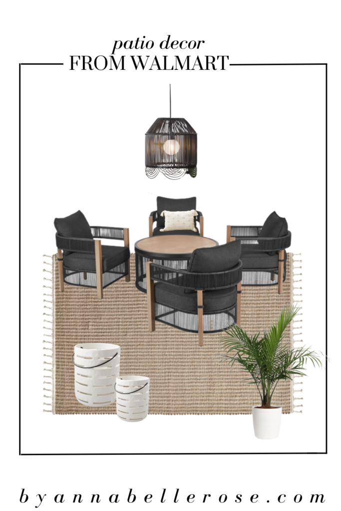 BLACK AND WHITE PATIO IDEAS