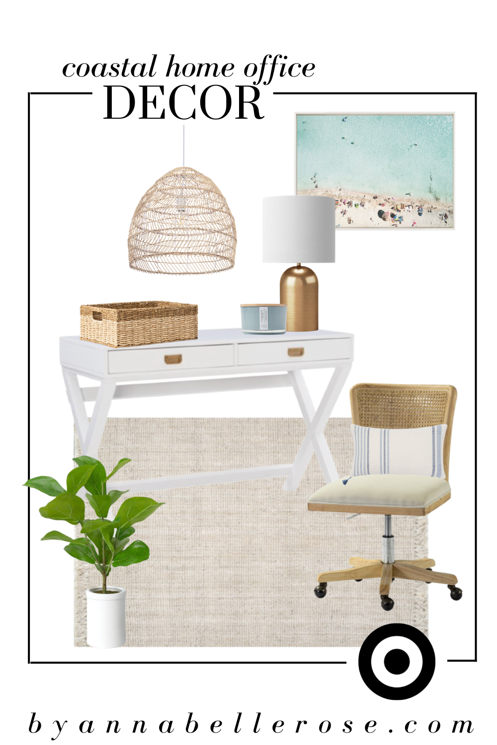 THE ABSOLUTE BEST COASTAL HOME OFFICE DECOR YOU MUST SEE