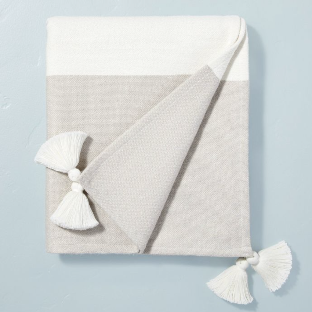 NEUTRAL THROW BLANKET