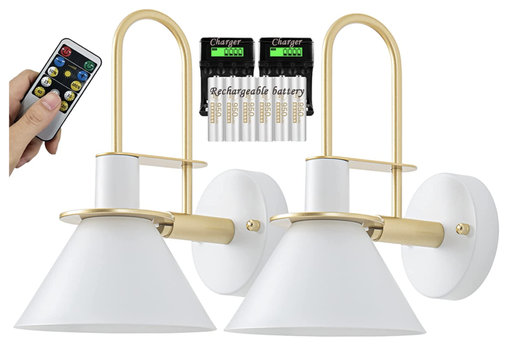 BATTERY POWERED WALL SCONCES