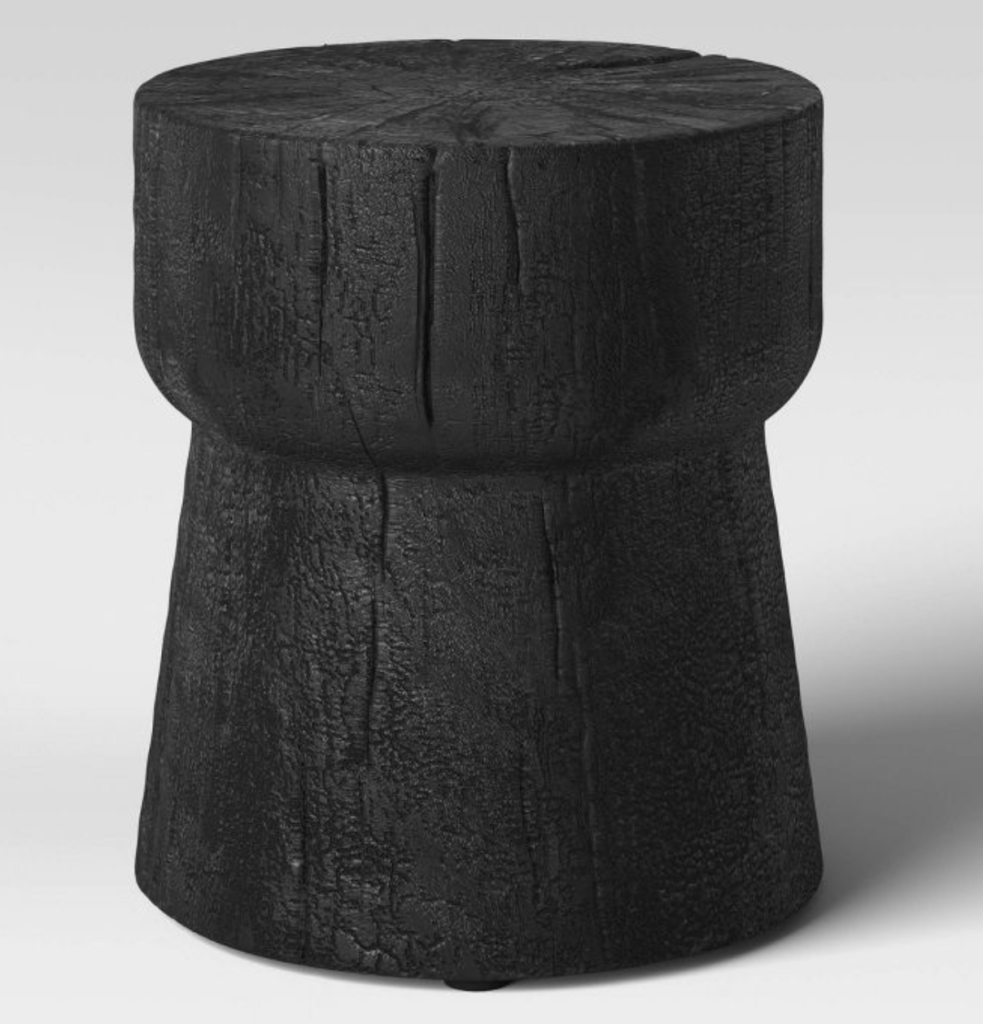 black and white patio decor