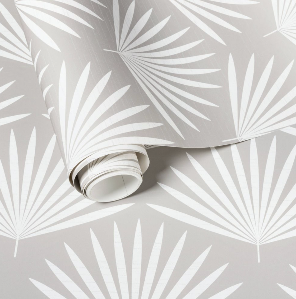 bathroom wallpaper accent wall