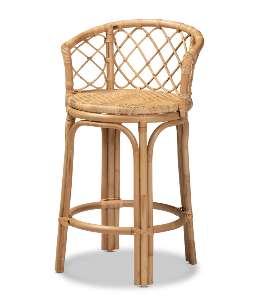 rattan counter stool