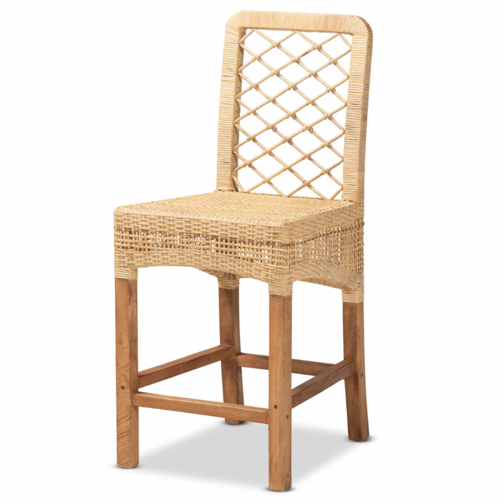 rattan counter stool