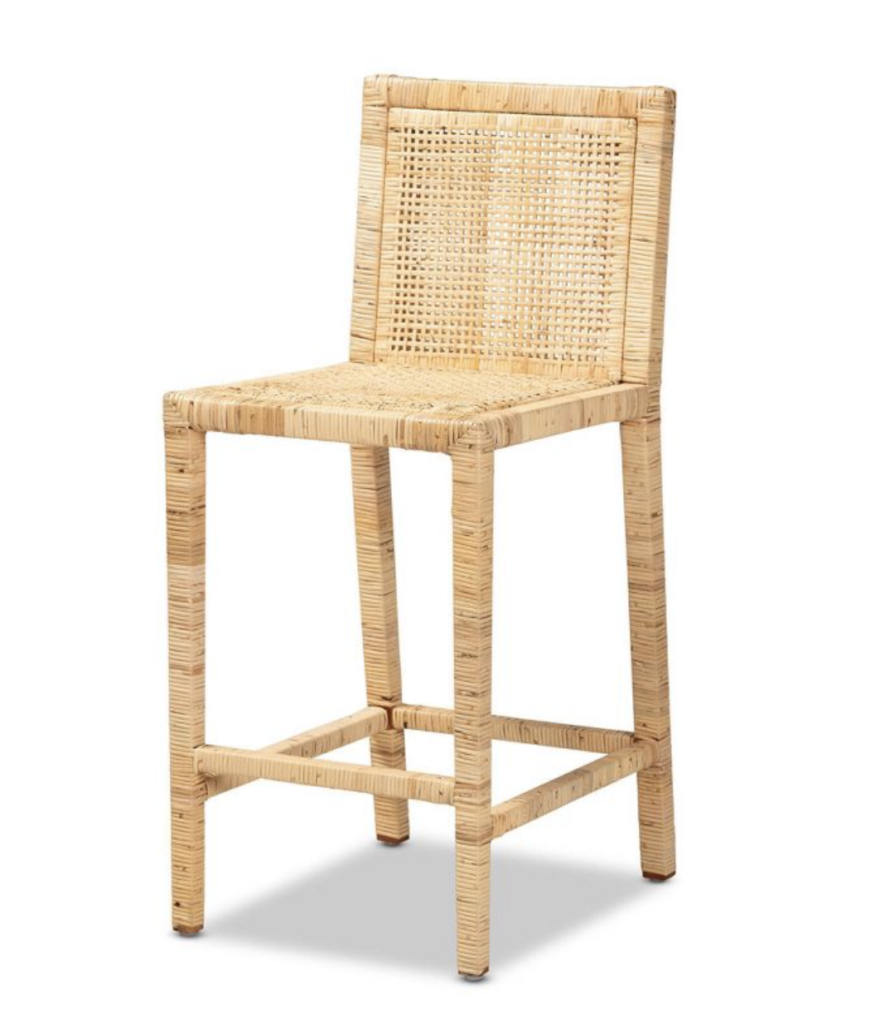 rattan counter stool
