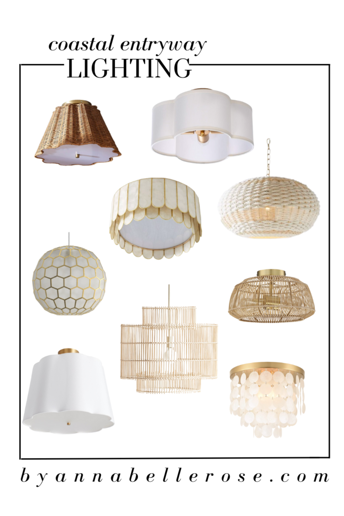 coastal foyer lighting