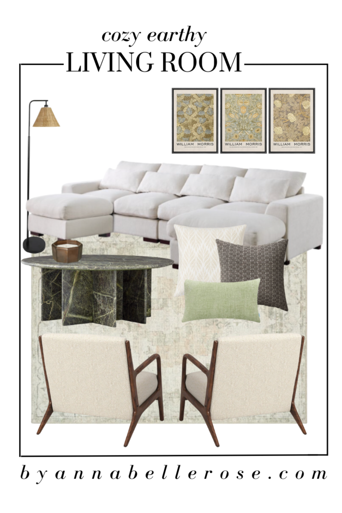 cozy earthy living room