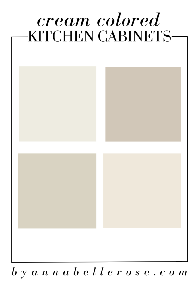 cream colored kitchen cabinets