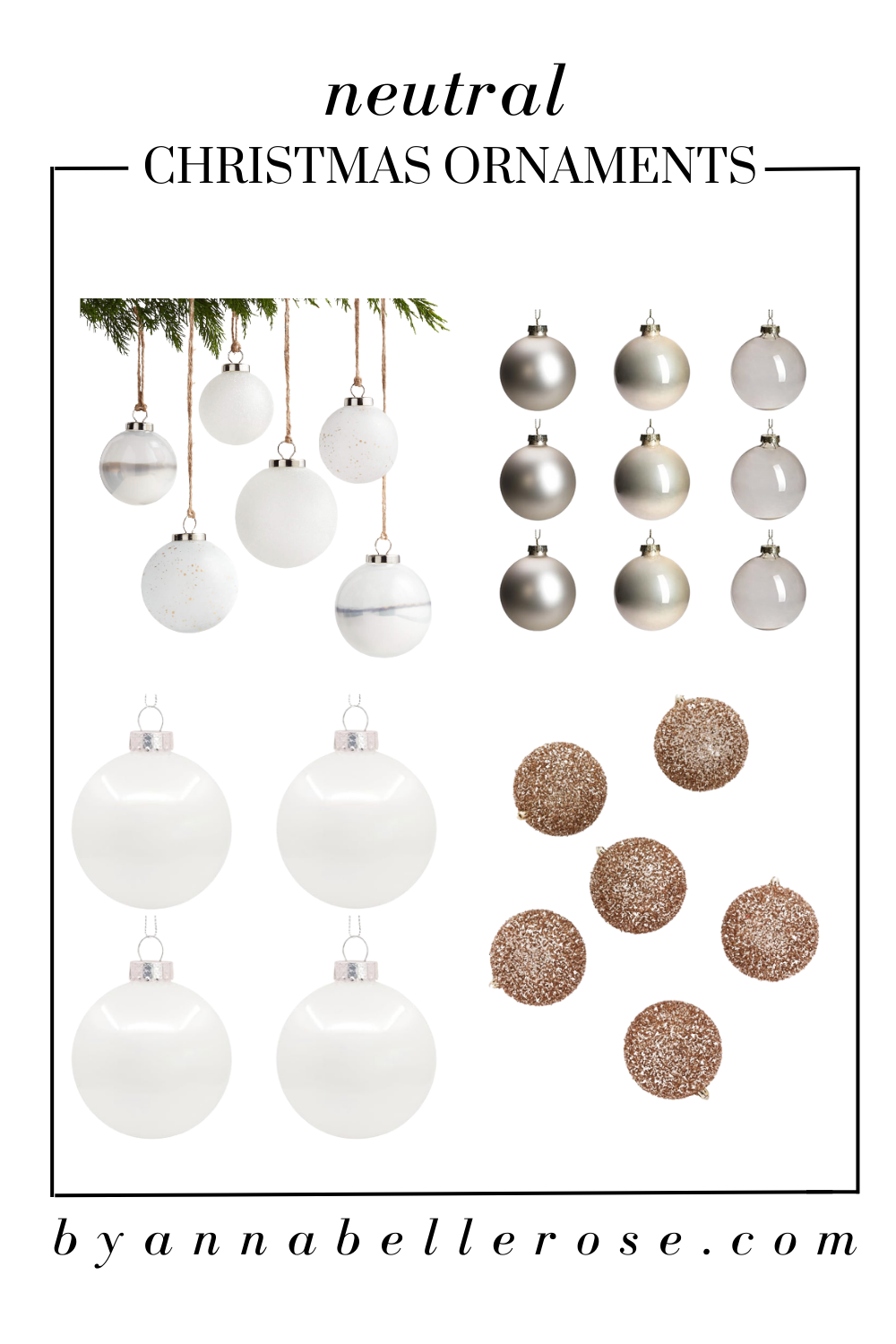 Pretty Neutral Christmas Tree Decor Ideas That You Will Love