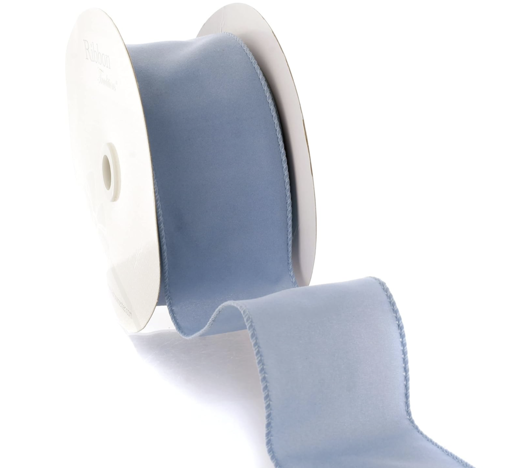 blue and white Christmas tree