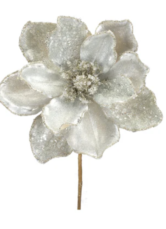 blue and white Christmas tree