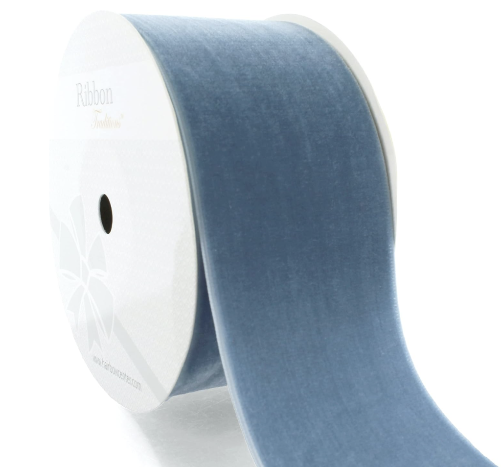 blue and white Christmas tree