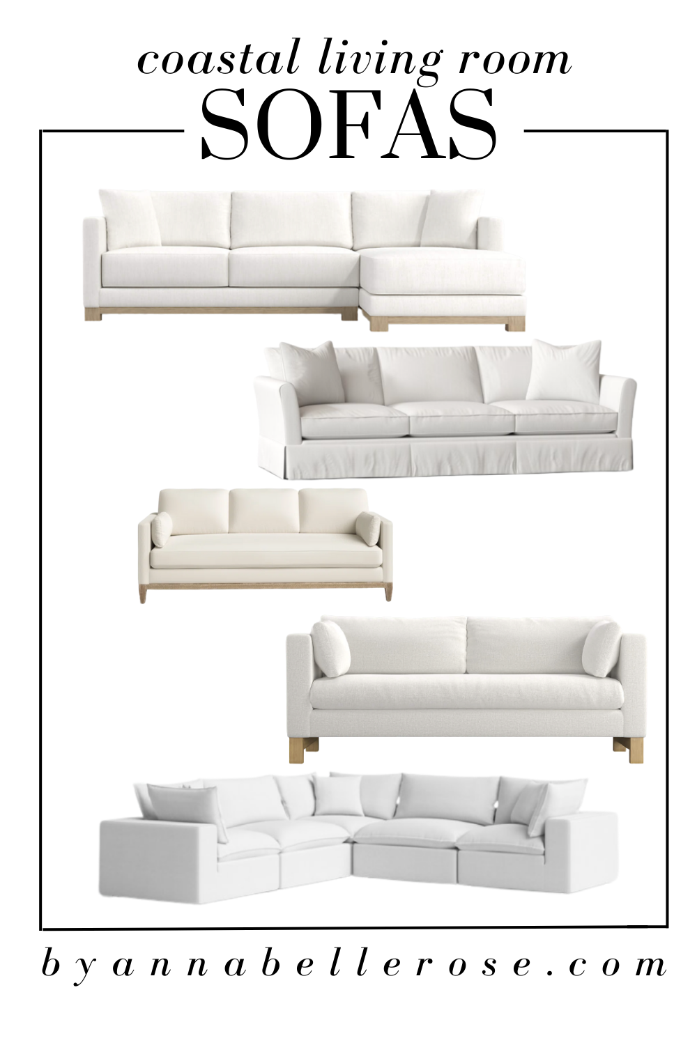 THE BEST COASTAL LIVING ROOM SOFAS By Annabelle Rose