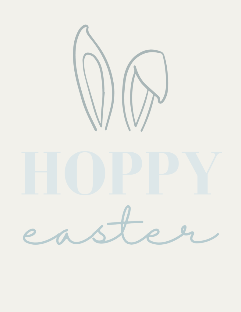 Hoppy Easter | Free Easter Printable