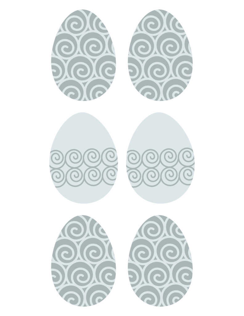 coastal easter eggs free easter printable