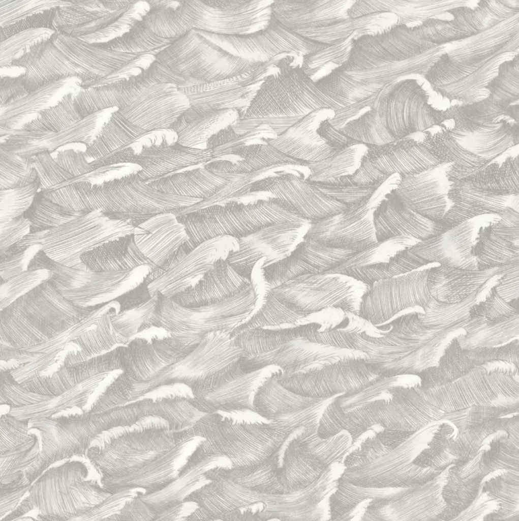 black and white powder room wallpaper